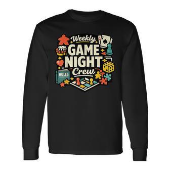 ウィークリーゲームナイトクルー 長袖Tシャツ - Kawaiitshirt