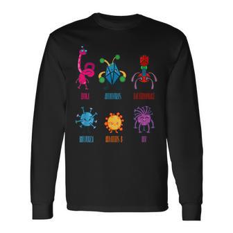 ウイルス学者のためのかわいいウイルスtシャツ 長袖Tシャツ - Kawaiitshirt