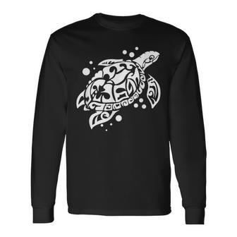 ウミガメのギフト 素晴らしい海洋生物のウミガメ 長袖Tシャツ - Kawaiitshirt