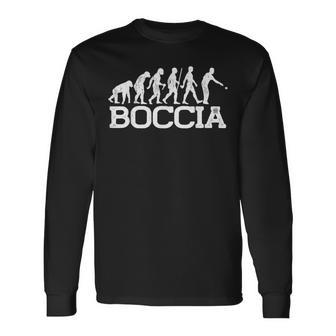 エボリューションボッチャボール ボッチャプレイヤーのためのデザイン ボッチャ 長袖Tシャツ - Kawaiitshirt