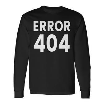 エラー404 長袖tシャツ 長袖Tシャツ - Kawaiitshirt
