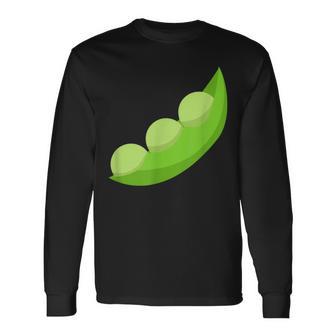エンドウ豆のさや 長袖Tシャツ - Kawaiitshirt