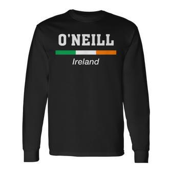 オニール アイルランドの姓 聖パトリックデー アイルランド国旗 長袖Tシャツ - Kawaiitshirt