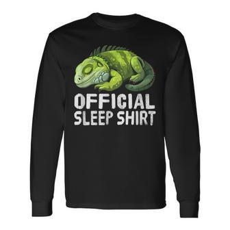 オフィシャル・スリープシャツ・イグアナ 長袖Tシャツ - Kawaiitshirt