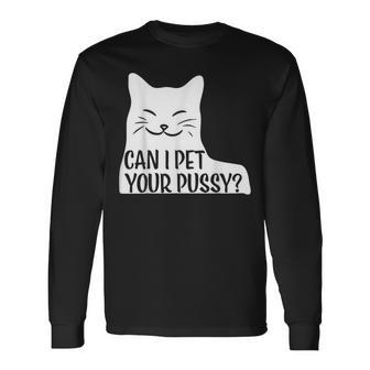 オマンコを撫でてもいい？ 長袖Tシャツ - Kawaiitshirt