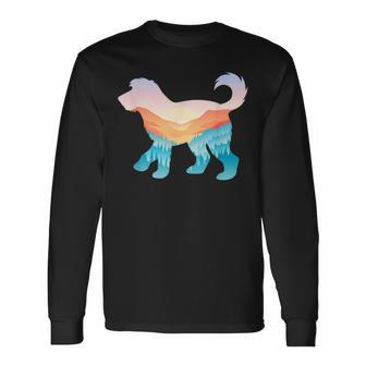 オーストラリア ラブラドゥードル 自然 ハイキング 犬 日の出 アドベンチャー 長袖Tシャツ - Kawaiitshirt