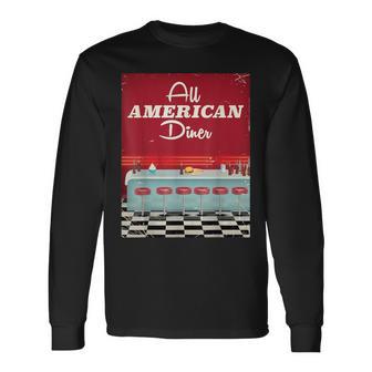 オールアメリカンダイナー 長袖Tシャツ - Kawaiitshirt
