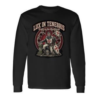 カトリック騎士団 テンプル騎士団 十字軍 十字架 ラテン 長袖tシャツ 長袖Tシャツ - Kawaiitshirt