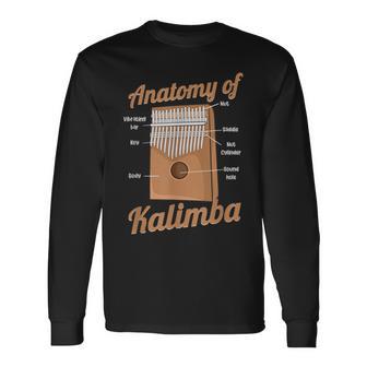 カリンバの解剖学的デザイン カリンバ選手向け 長袖Tシャツ - Kawaiitshirt