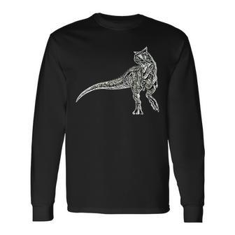 カルノタウルス 恐竜 ディノサワ 肉食恐竜 長袖Tシャツ - Kawaiitshirt