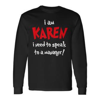 カレンハロウィンコスチューム-面白いと言ってマネージャーに話しかける 長袖Tシャツ - Kawaiitshirt