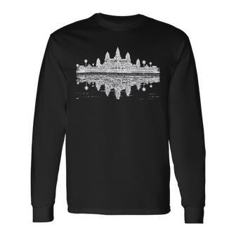カンボジア アンコール ワット 長袖Tシャツ - Kawaiitshirt