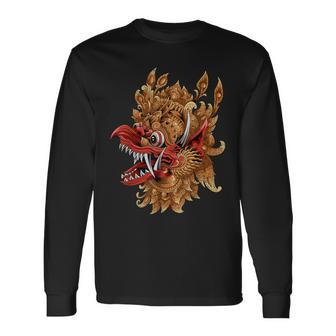 ガルーダ ジャタユ マスク 長袖Tシャツ - Kawaiitshirt
