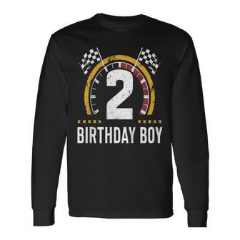 キッズ 2歳 誕生日 男の子 レーシング スピードメーター 長袖Tシャツ - Kawaiitshirt