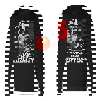 キッズ 5歳の誕生日 男の子 ボウリング This Is How I Roll 5歳 長袖Tシャツ - Kawaiitshirt