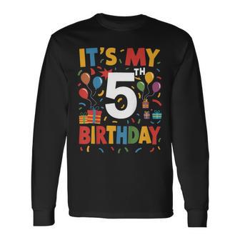 キッズ 5歳の誕生日シャツ男の子キッズ幼児5歳の誕生日男の子 長袖Tシャツ - Kawaiitshirt