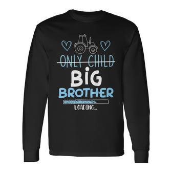 キッズ Big Brother Only Child Tractor Baby Reveal 長袖Tシャツ - Kawaiitshirt