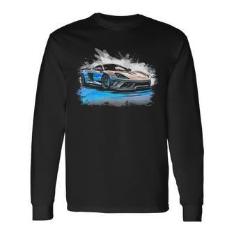 キッズ スポーツカー ボーイズ 長袖Tシャツ - Kawaiitshirt