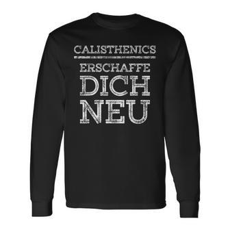 キャリステニクス ストリートワークアウト モチベーションエステ 長袖Tシャツ - Kawaiitshirt