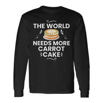 キャロットケーキ レシピ カップケーキ パイ グルテンフリー ビーガン 長袖Tシャツ - Kawaiitshirt