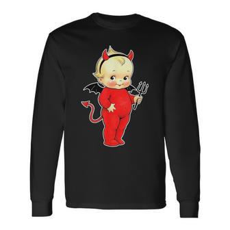 キューピー ベイビー デビル キュート 長袖Tシャツ - Kawaiitshirt