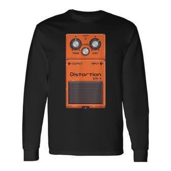 ギター ペダル アンプ 漫画 クール 音楽愛好家 ギフト 長袖Tシャツ - Kawaiitshirt