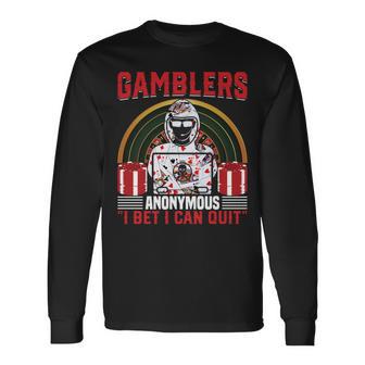 ギャンブラーズアノニマス、きっとやめられる 長袖tシャツ 長袖Tシャツ - Kawaiitshirt