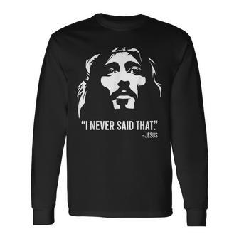 クリスチャンtシャツ Jesus Christ Died I Neveraid That 長袖Tシャツ - Kawaiitshirt