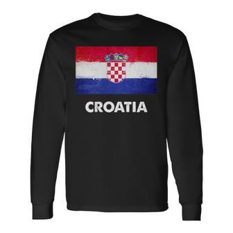 クロアチア国旗ジャージ 長袖Tシャツ - Kawaiitshirt