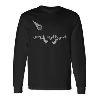 クローム T-Rex 恐竜 面白い ローディング Wifi メンズ レディース キッズ 長袖Tシャツ - Kawaiitshirt
