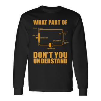 クールhvac デザイン メンズ レディース エアコン換気 長袖Tシャツ - Kawaiitshirt