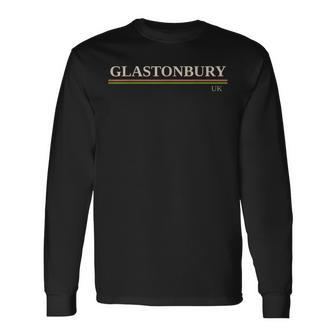 グラストンベリー、英国 長袖Tシャツ - Kawaiitshirt