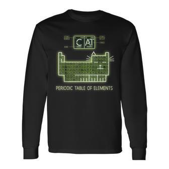 グリーンケミストリーキャット元素周期表 長袖Tシャツ - Kawaiitshirt
