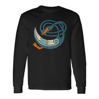 ケルト鳥ケルトデザイン 世界のケルト。 長袖Tシャツ - Kawaiitshirt