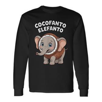 ココファント エレファント イタリアン ブレイン ミーム 長袖Tシャツ - Kawaiitshirt