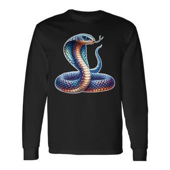 コブラ蛇蛇×キングコブラ 長袖Tシャツ - Kawaiitshirt
