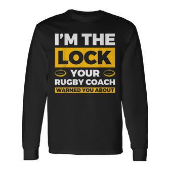 コーチがラグビーについて警告したロックはアイム・ザ・ロック 長袖Tシャツ - Kawaiitshirt