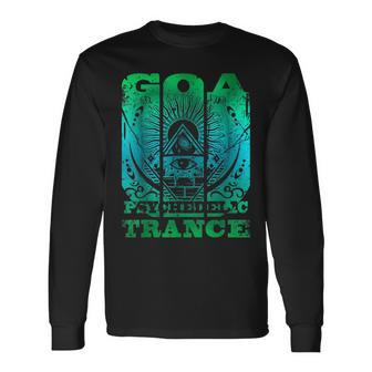 ゴア・サイケデリック・トランス-Om サイトランス レイバー 長袖Tシャツ - Kawaiitshirt