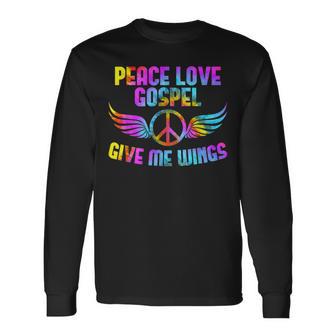 ゴスペル音楽 平和 愛 ゴスペル 教会合唱団 ゴスペル歌手 長袖Tシャツ - Kawaiitshirt