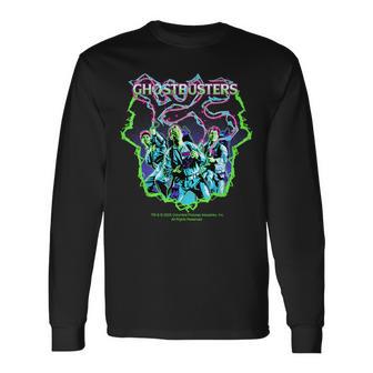 ゴーストバスターズ ハロウィン デザイン クラシック レトロ 長袖Tシャツ - Kawaiitshirt