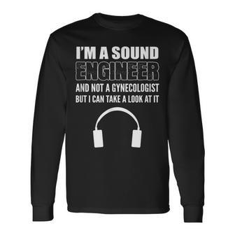 サウンドエンジニアレコーディングアーティスト 長袖Tシャツ - Kawaiitshirt