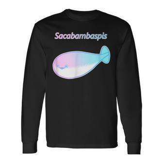 サカバンバスピス パステルカラー おもしろ ゆるかわ かわいい ギフト 長袖Tシャツ - Kawaiitshirt