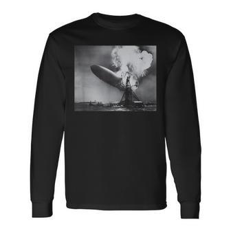 サム・シェアによるヒンデンブルク大惨事 長袖Tシャツ - Kawaiitshirt