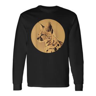 サーバル ワイルドキャット サーバルキャット アフリカン ワイルドキャット アニマル サーバル 長袖Tシャツ - Kawaiitshirt