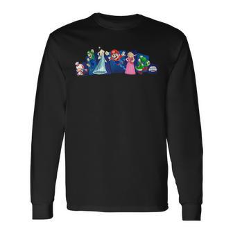 ザ・スーパーマリオギャラクシー・ムービー Heroes In Action 長袖Tシャツ - Kawaiitshirt