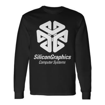 シリコングラフィックス コンピューターシステム レトロ スーパーコンピューター 長袖Tシャツ - Kawaiitshirt