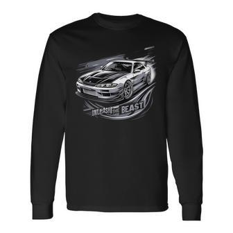 シルビアスピリット Jdm ジャパン ドリフト カルチャー スピードカー ラリー17 長袖Tシャツ - Kawaiitshirt
