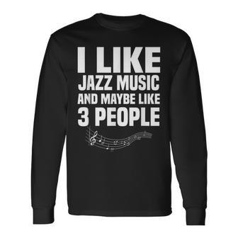ジャズミュージックジャンル ミュージシャン 作曲家 内向的パフォーマー 長袖Tシャツ - Kawaiitshirt