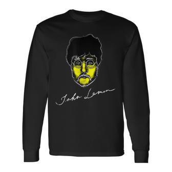 ジョンレモン デザイン ギフト 長袖Tシャツ - Kawaiitshirt