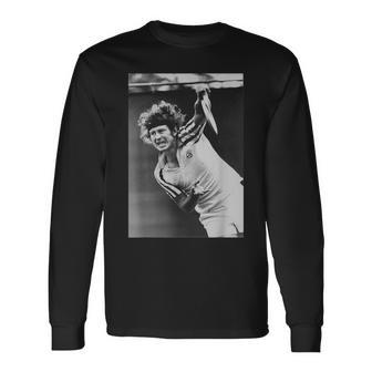 ジョン・マッケンロー テニス 全仏オープン 1980年ウィンブルドン 長袖Tシャツ - Kawaiitshirt